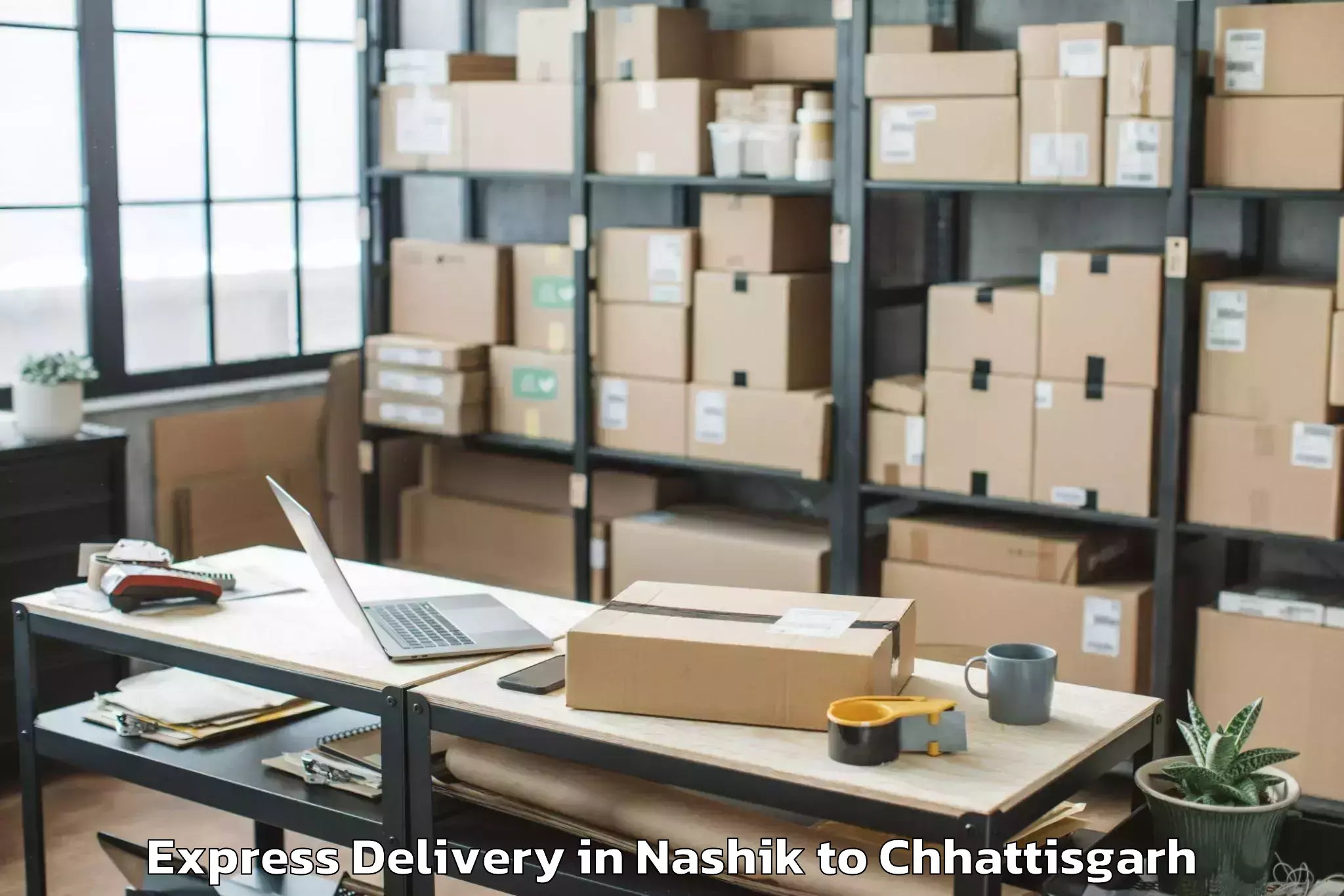 Book Nashik to Pharsabahar Express Delivery Online